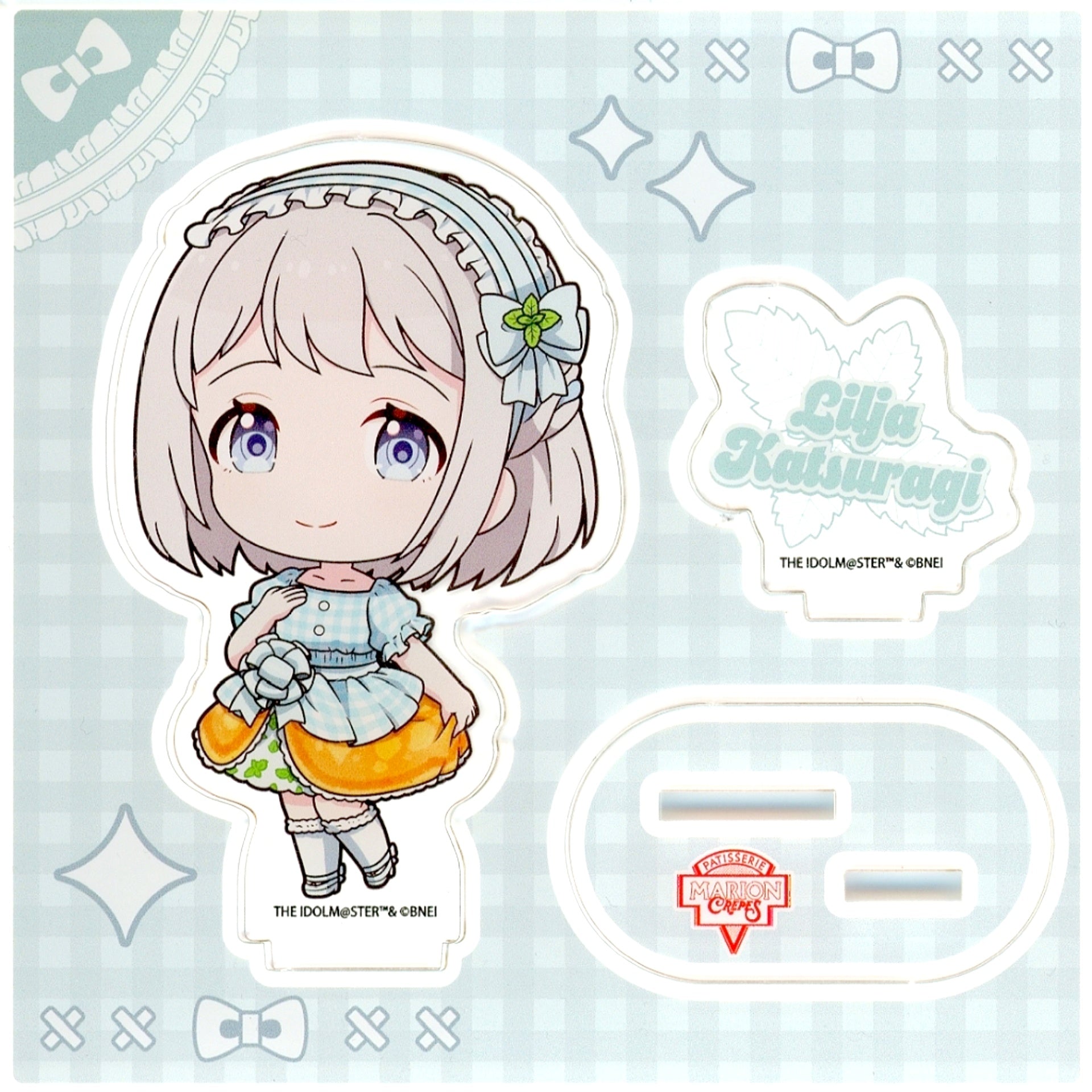 Lilja Katsuragi Gakuen Idolmaster Acrylic Stand Plate Crepe Style Dress Ver. Mini Character Illustration x Marion Crepes [USED]