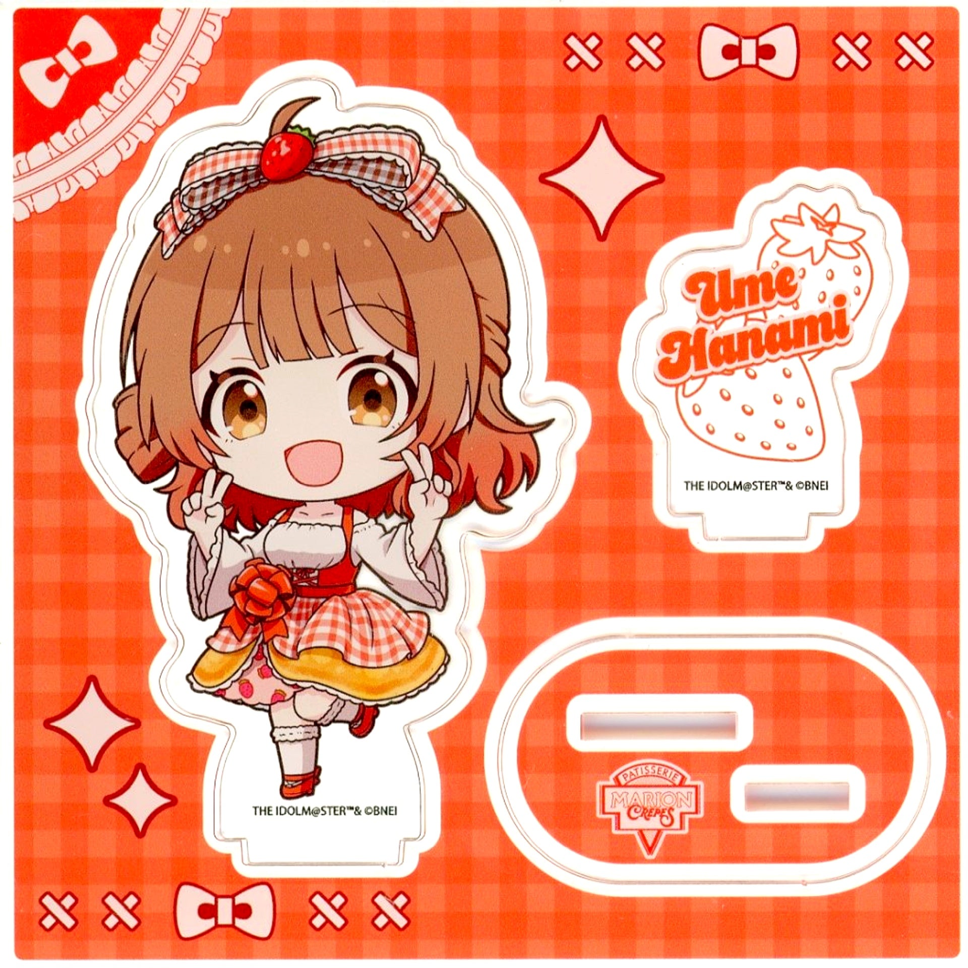 Ume Hanami Gakuen The Idolmaster Acrylic Stand Plate Crepe Style Dress ver. Marion Crepes [USED]