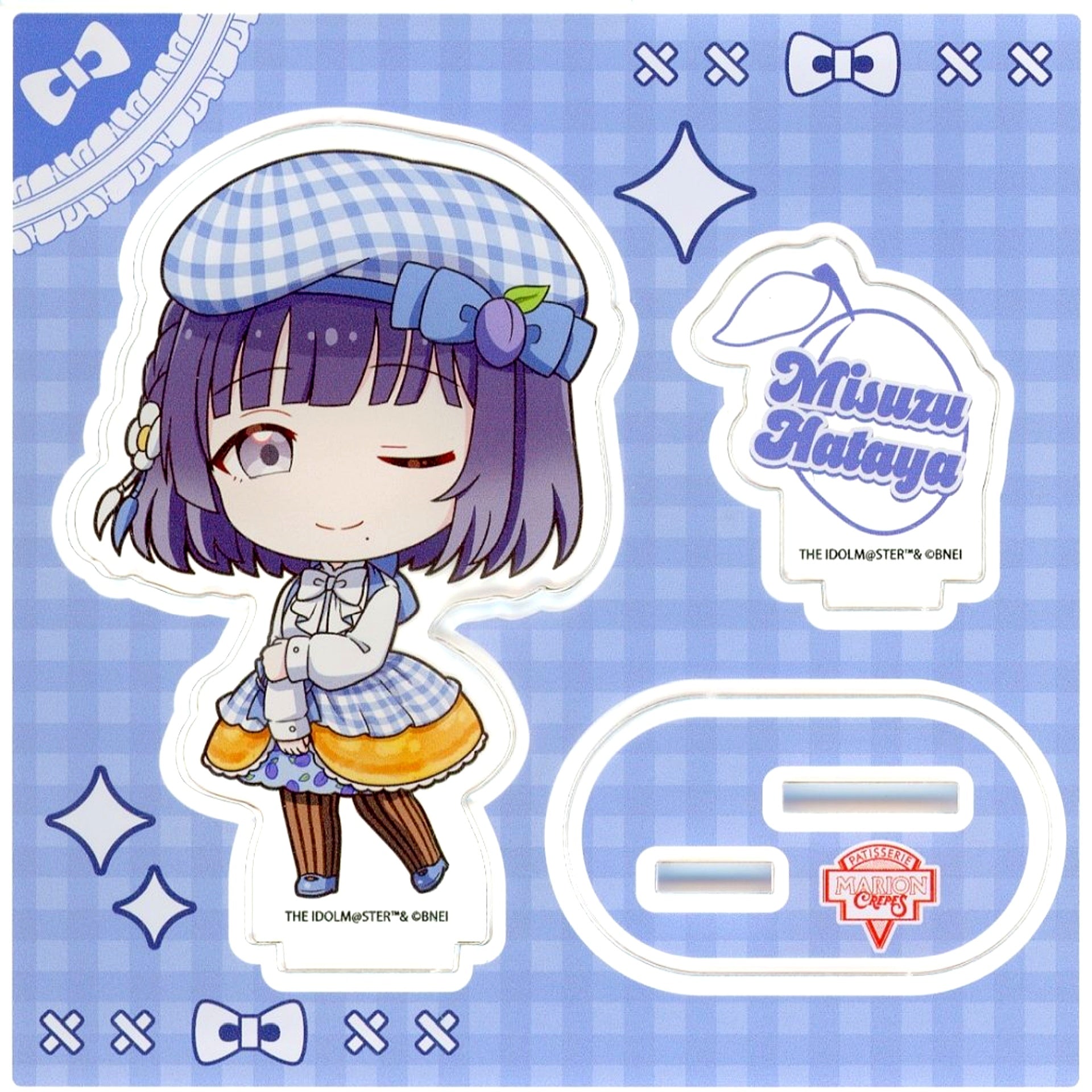Misuzu Hataya Gakuen Idolmaster Acrylic Stand Plate Crepe Style Dress Ver. Mini Character Illustration Marion Crepes [USED]