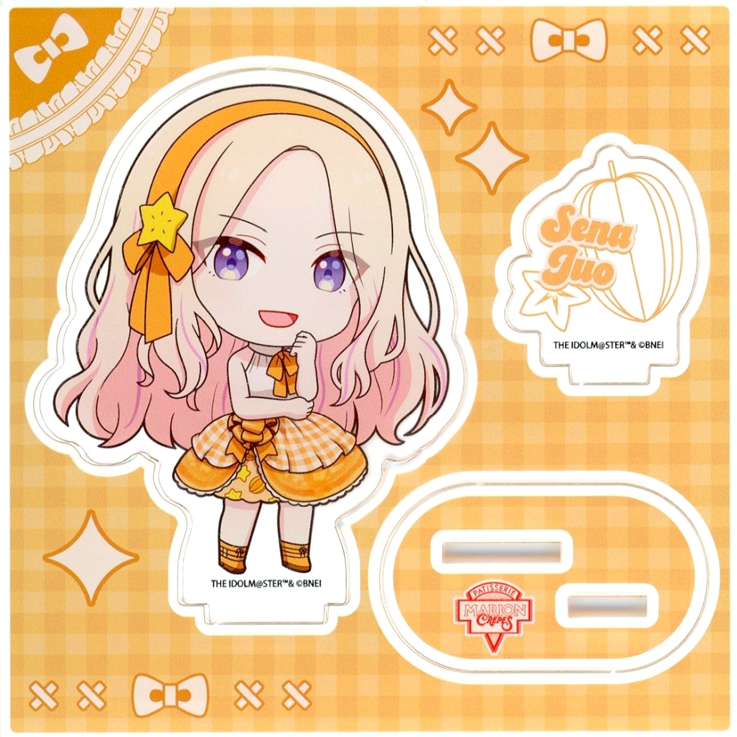 Sena Juo Gakuen The Idolmaster Acrylic Stand Plate Crepe Style Dress ver. Marion Crepes [USED]