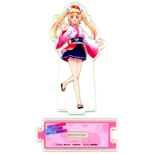 Hikari Matsuriya C-4 Prize Connecting Acrylic Stand DMM Scratch TV Anime VTuber Legend Scratch [USED]