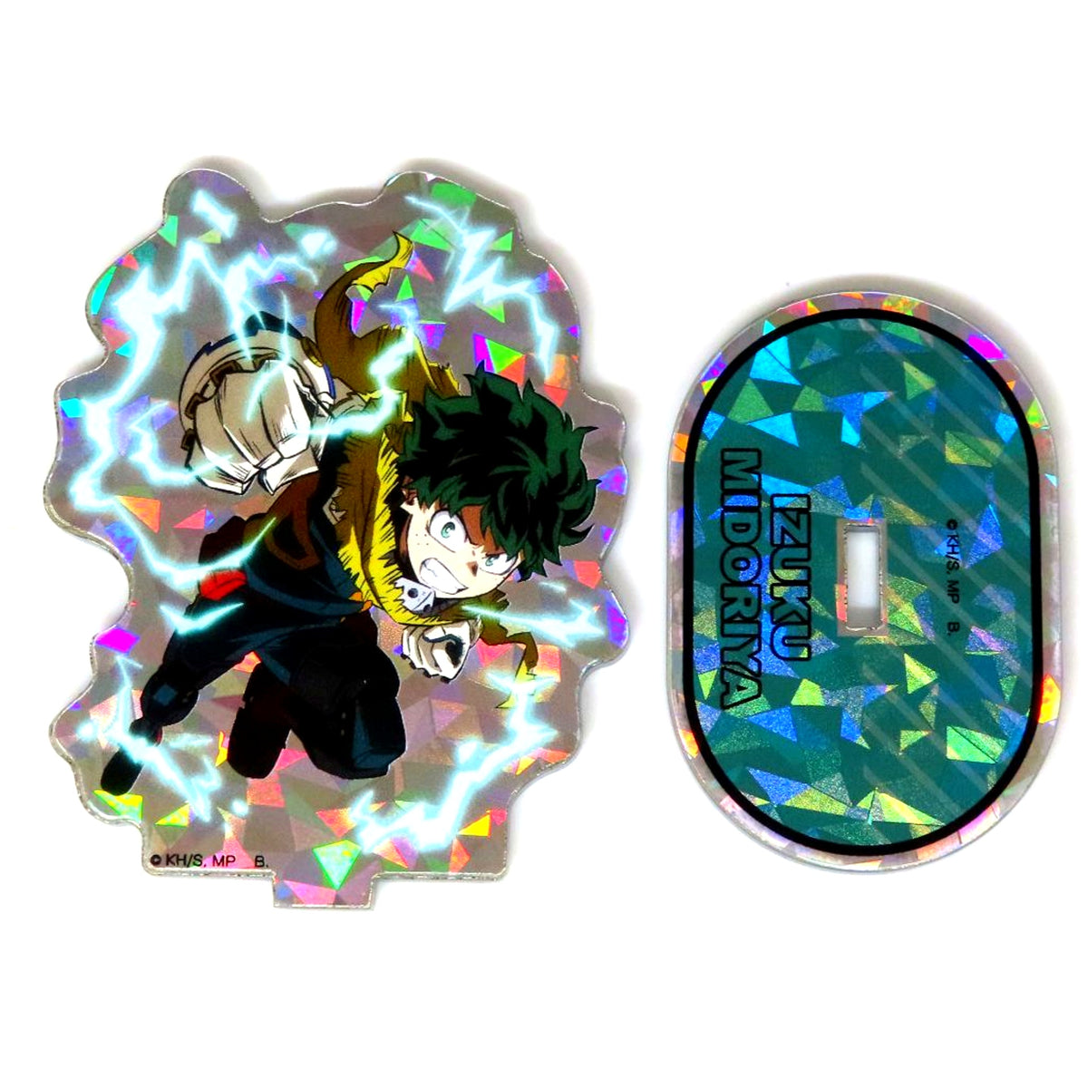 Izuku Midoriya Hologram Ver. My Hero Academia Hapikuro! Illustration Acrylic Stand [USED]