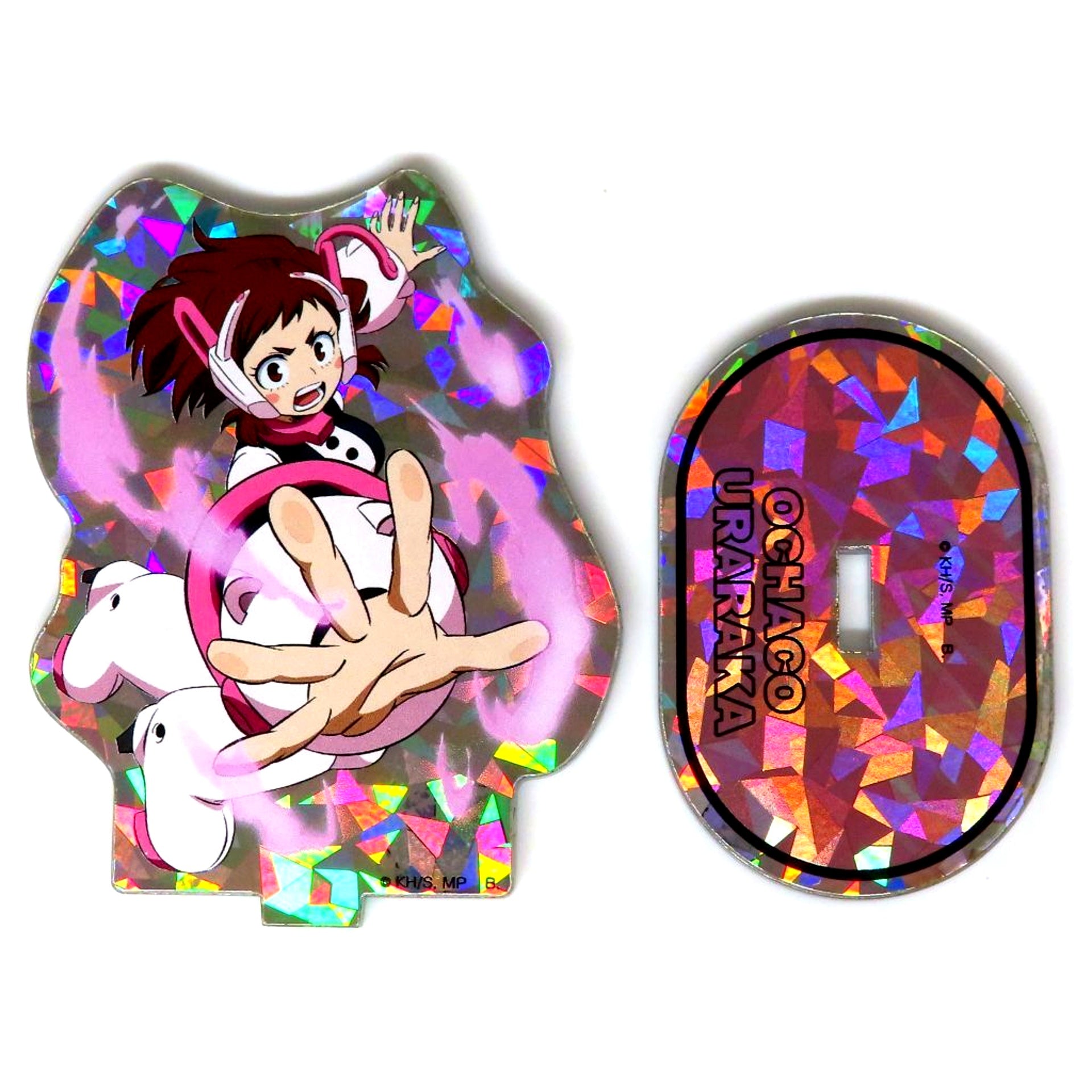 Ochaco Uraraka - Hologram Ver. Hapikuro! My Hero Academia Acrylic Stand - Newly Drawn [USED]
