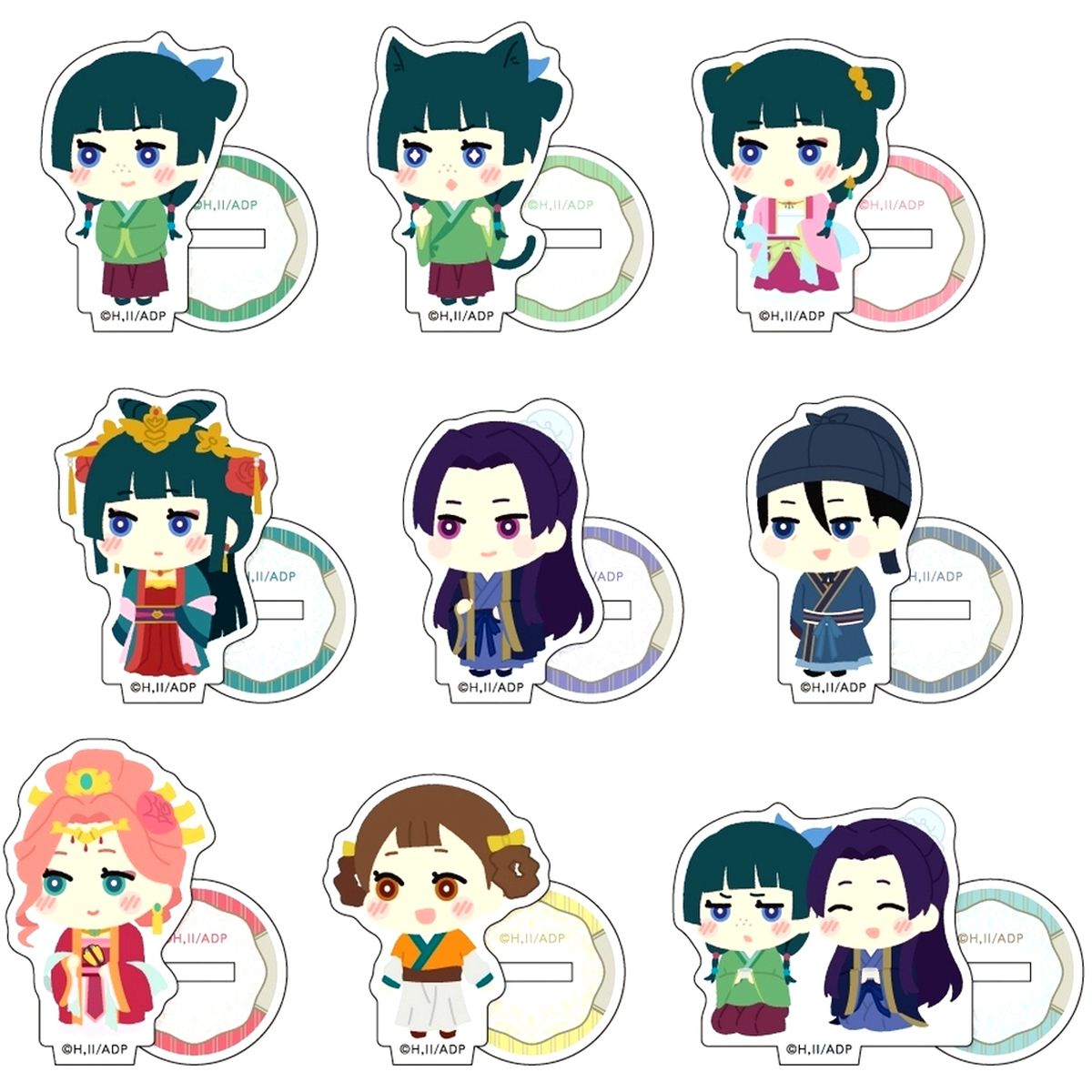 Set of 9 The Apothecary Diaries Mofumofu Mini Acrylic Stand [USED]