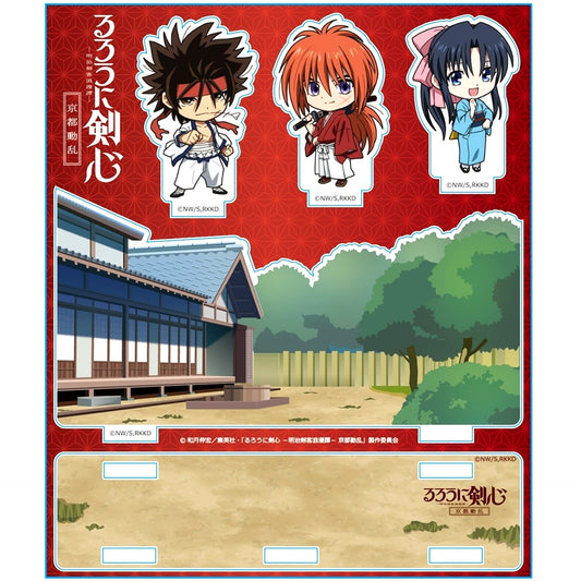 Kenshin & Kaoru & Sanosuke Rurouni Kenshin: Kyoto Disturbance Acrylic Diorama [USED]
