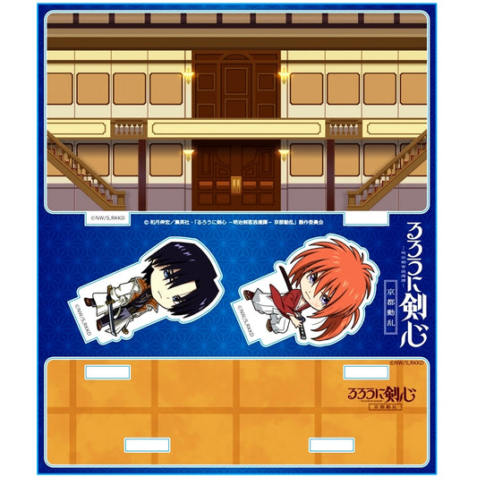 Kenshin Himura vs Aoshi Shinomori Acrylic Diorama Rurouni Kenshin: Meiji Kenkaku Romantan Kyoto Disturbance [USED]