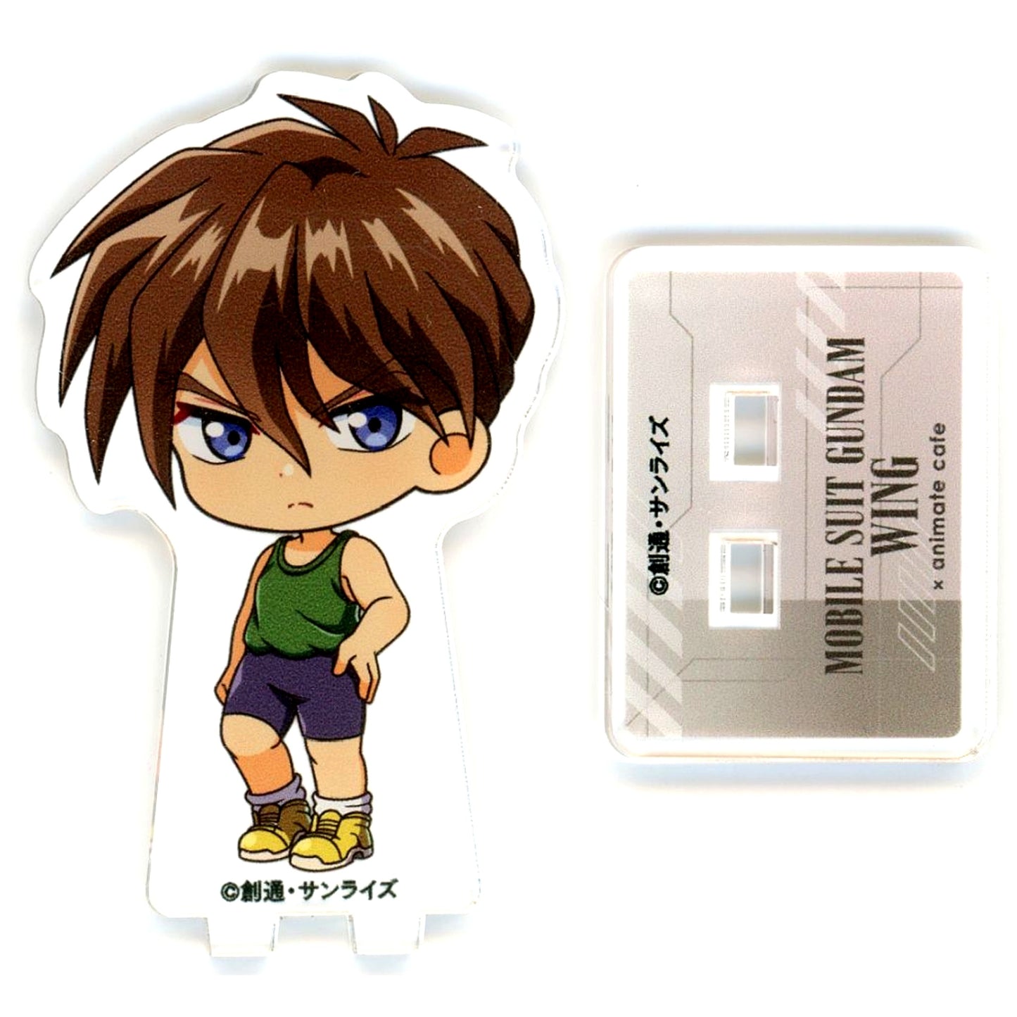 Heero Yuy Mobile Suit Gundam Wing x animate cafe Trading Mini Acrylic Stand [USED]