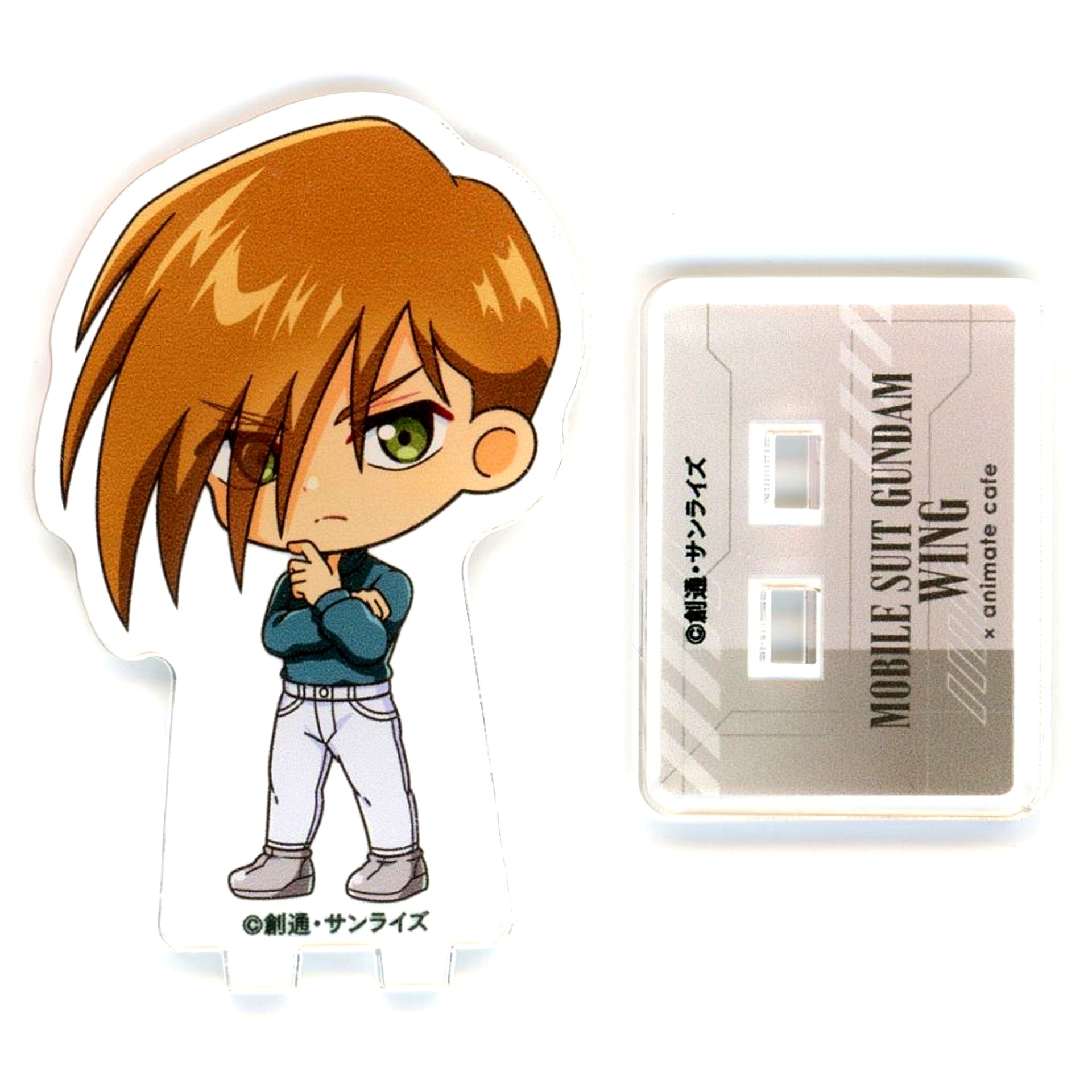 Trowa Barton Mobile Suit Gundam Wing x animatecafe Trading Mini Acrylic Stand [USED]