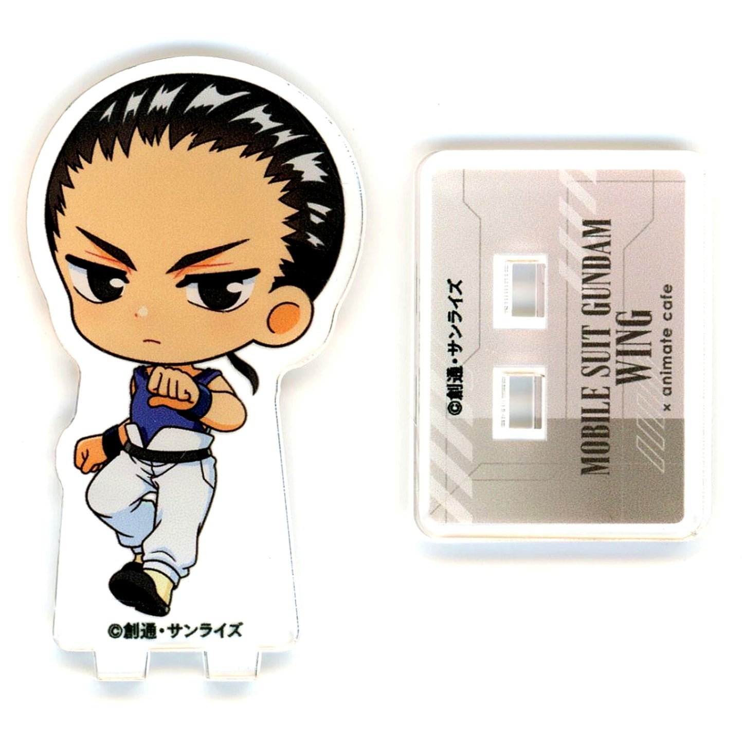 Chang Wufei Mobile Suit Gundam Wing x animate cafe Trading Mini Acrylic Stand [USED]