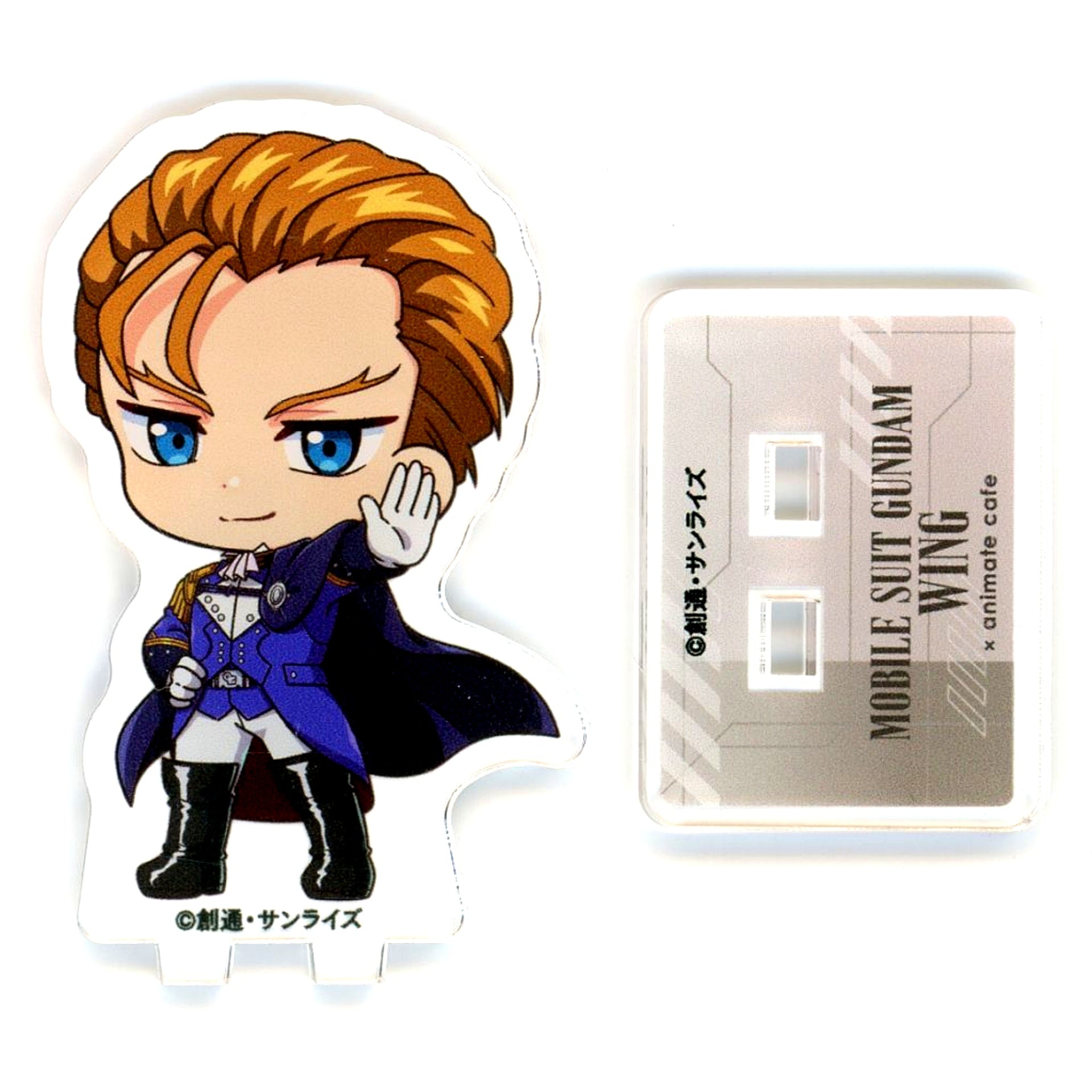 Treize Khushrenada Mobile Suit Gundam Wing x animatecafe Trading Mini Acrylic Stand [USED]