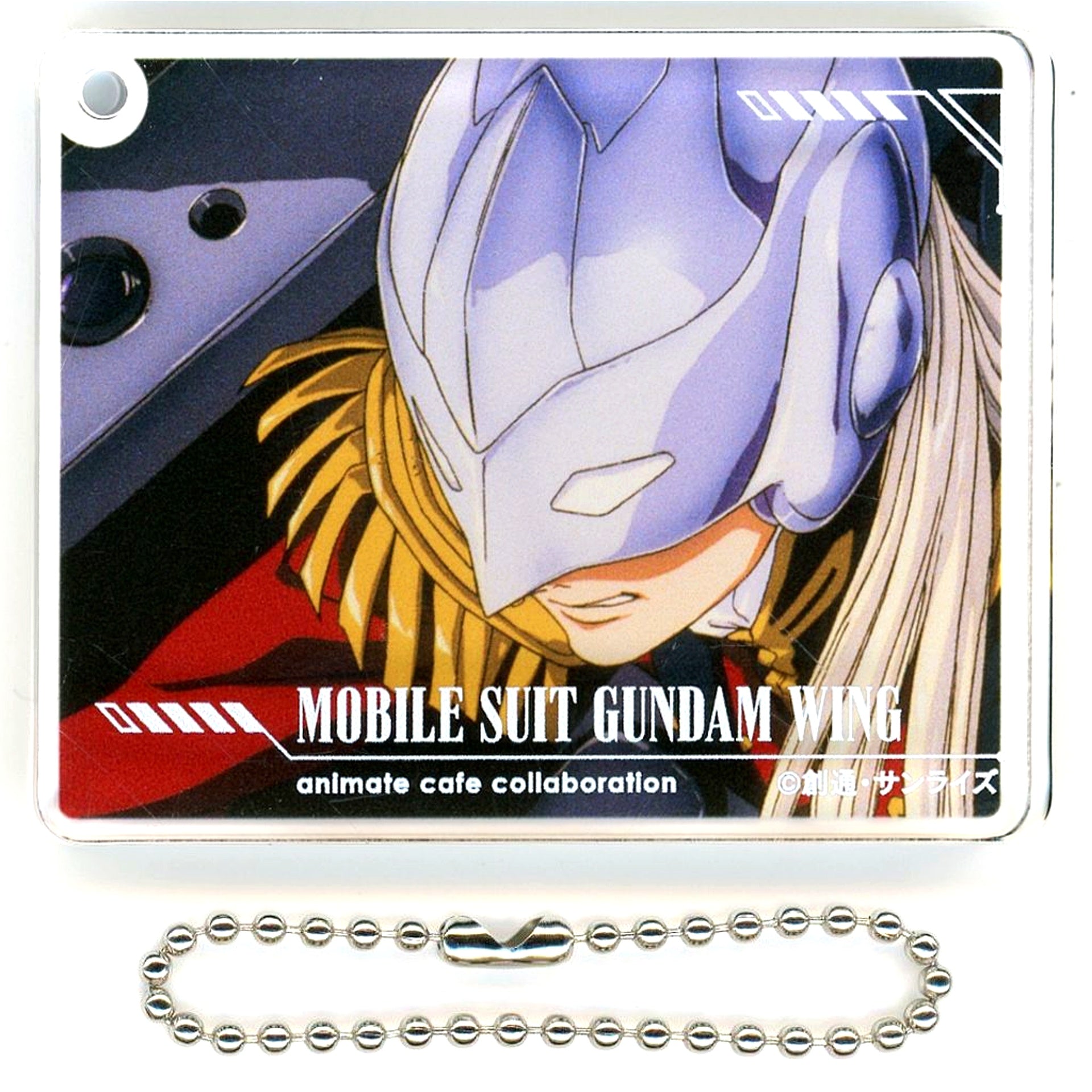 Zechs Merquise OP2 Cockpit Mobile Suit Gundam Wing x animatecafe CoLotta Trading Acrylic Plate Keychain OP collection ver. [USED]
