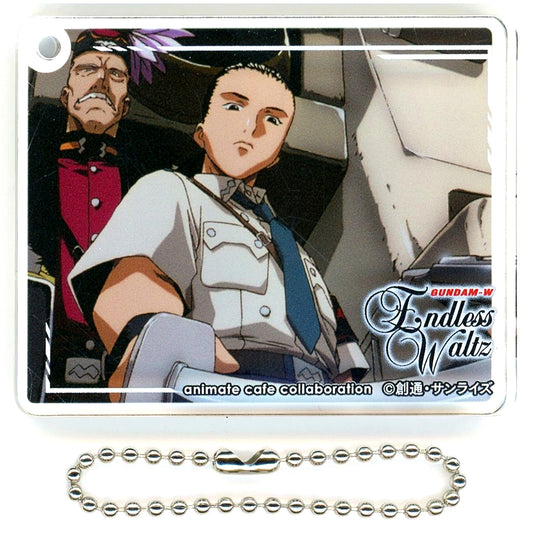 Chang Wufei & Dekim Barton Blue Dragon Sword Mobile Suit Gundam Wing animatecafe CoLotta Trading Acrylic Plate Keychain Endless Waltz Ver. [USED]