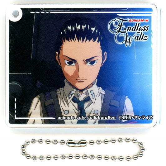 Chang Wufei Cockpit Mobile Suit Gundam Wing x animatecafe CoLotta Trading Acrylic Plate Keychain Endless Waltz ver. [USED]