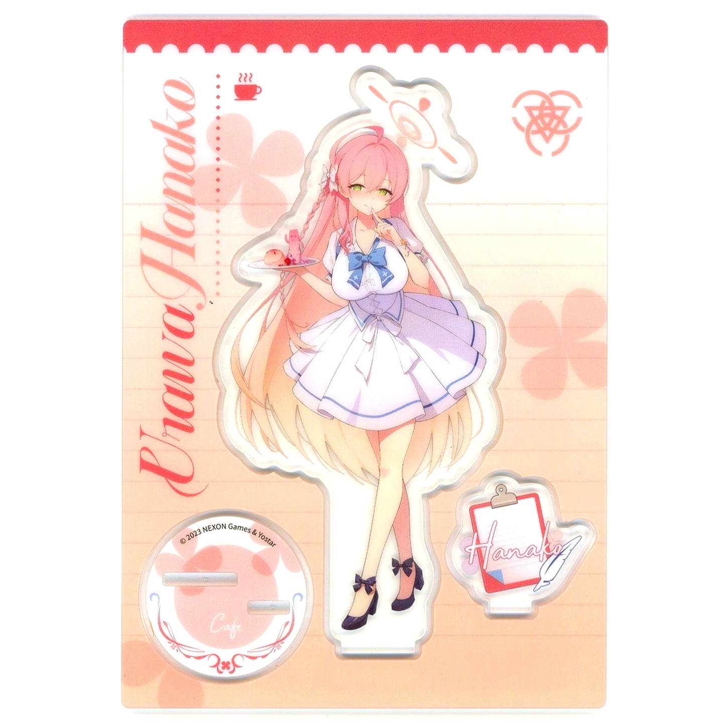 Hanako Urawa Limited Illustration Life-Size Acrylic Stand Blue Archive x MaidJump 2023 China Collab Cafe Make-Up Work Club [USED]