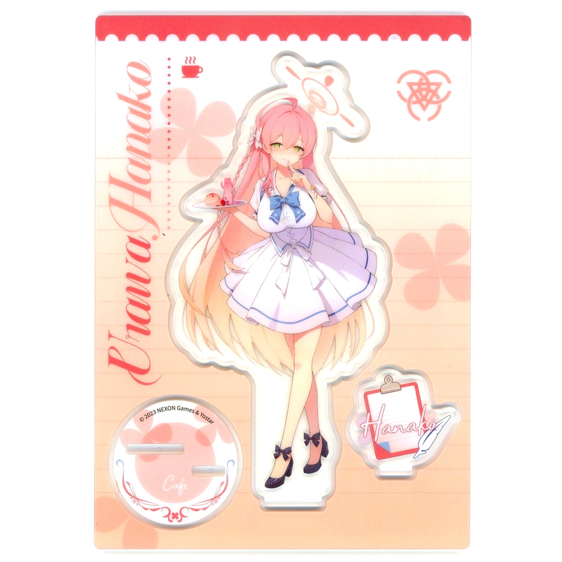 Hanako Urawa Limited Illustration Life-Size Acrylic Stand Blue Archive x MaidJump 2023 China Collab Cafe Make-Up Work Club [USED]