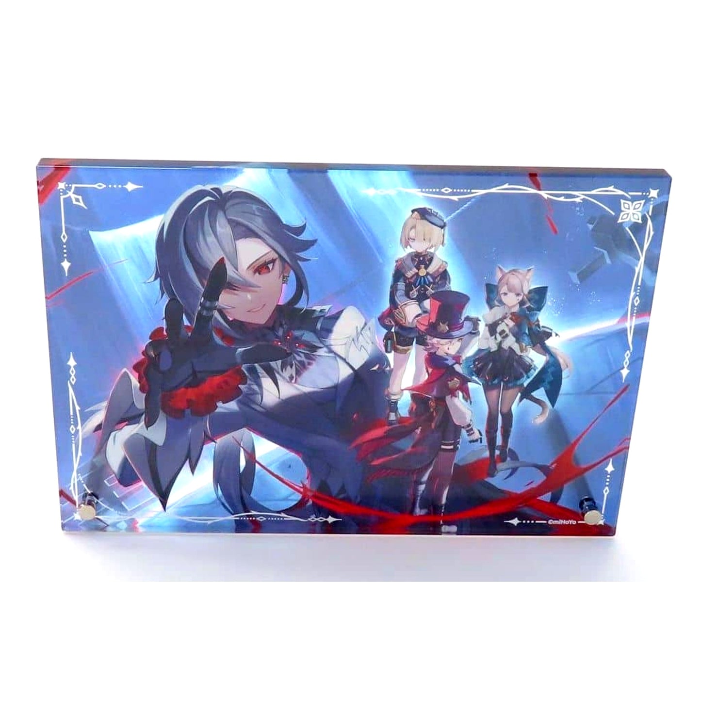 Flames to the Two Realms, Fading Red Night Genshin Impact Acrylic Block [USED]