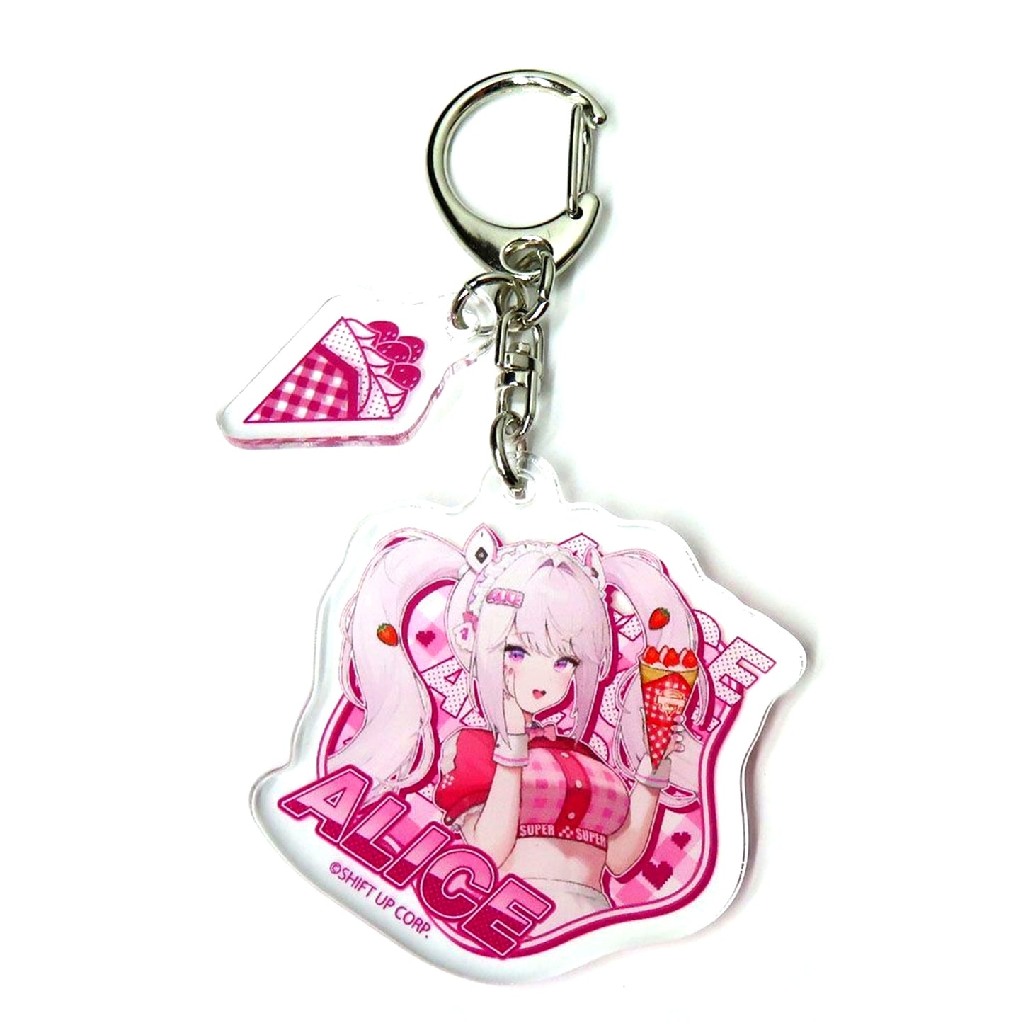 Alice Goddess of Victory: Nikke Acrylic Keychain with Parts Marion Crepes Original Illustration [USED]
