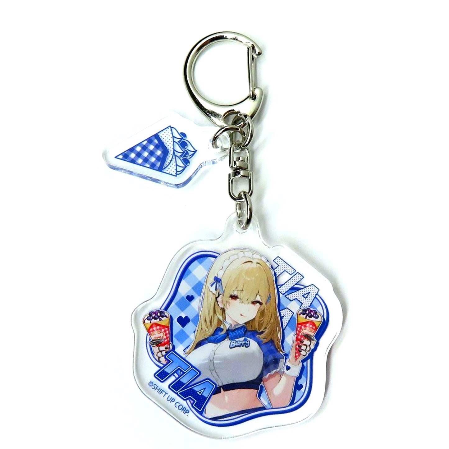 Tia Goddess of Victory: Nikke Acrylic Keychain with Parts Marion Crepes Original Illustration [USED]