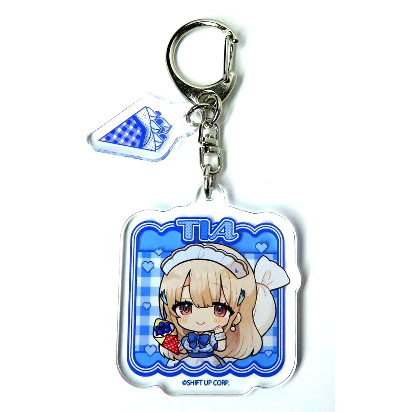 Tia Chibi Goddess of Victory: NIKKE Parts Attached Acrylic Keychain 01. Drawn Illustration Marion Crepes [USED]