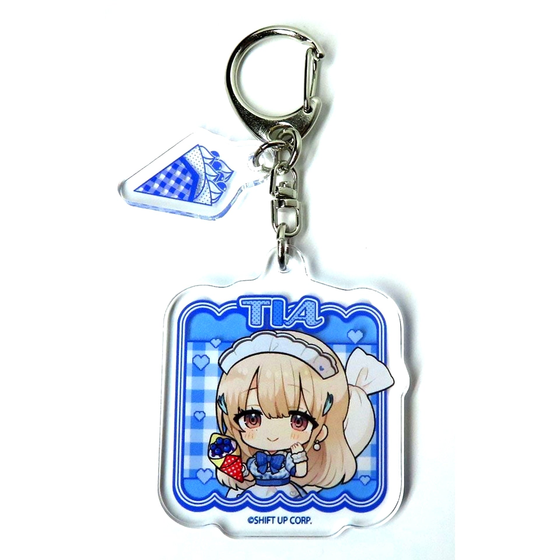 Tia Chibi Goddess of Victory: NIKKE Parts Attached Acrylic Keychain 01. Drawn Illustration Marion Crepes [USED]