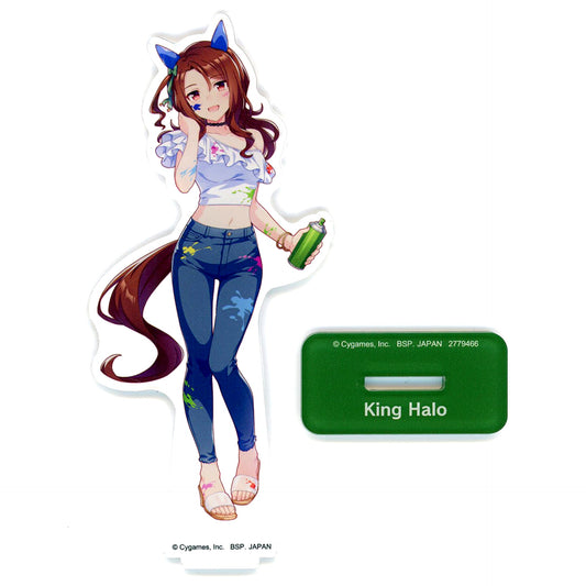 King Halo Umamusume: Pretty Derby Big Acrylic Plate with Stand Painter Style Vol.3 NAMCO Promotion Third NAMCO Limited [USED]