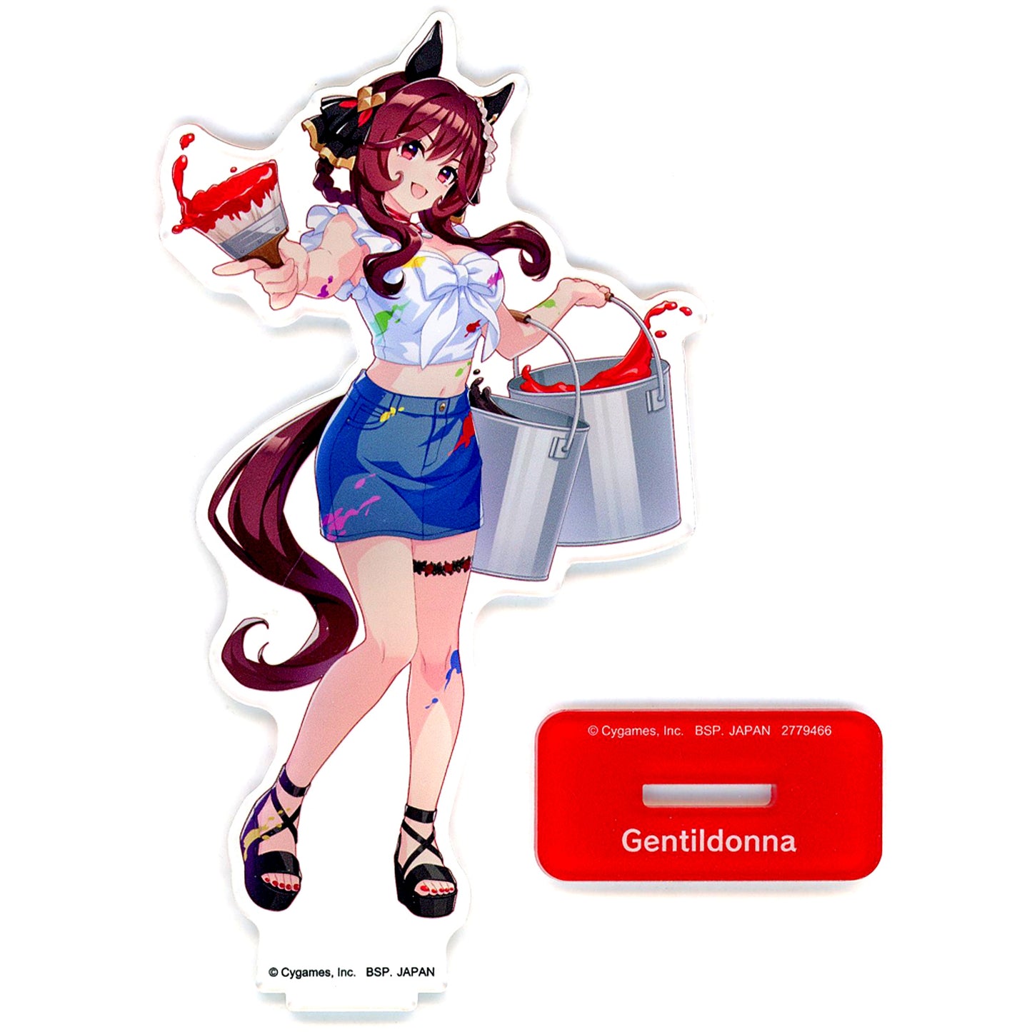 Gentildonna Vol.3 Umamusume: Pretty Derby NAMCO Promotion third Namco Limited Big Acrylic Plate with Stand Painter Style [USED]