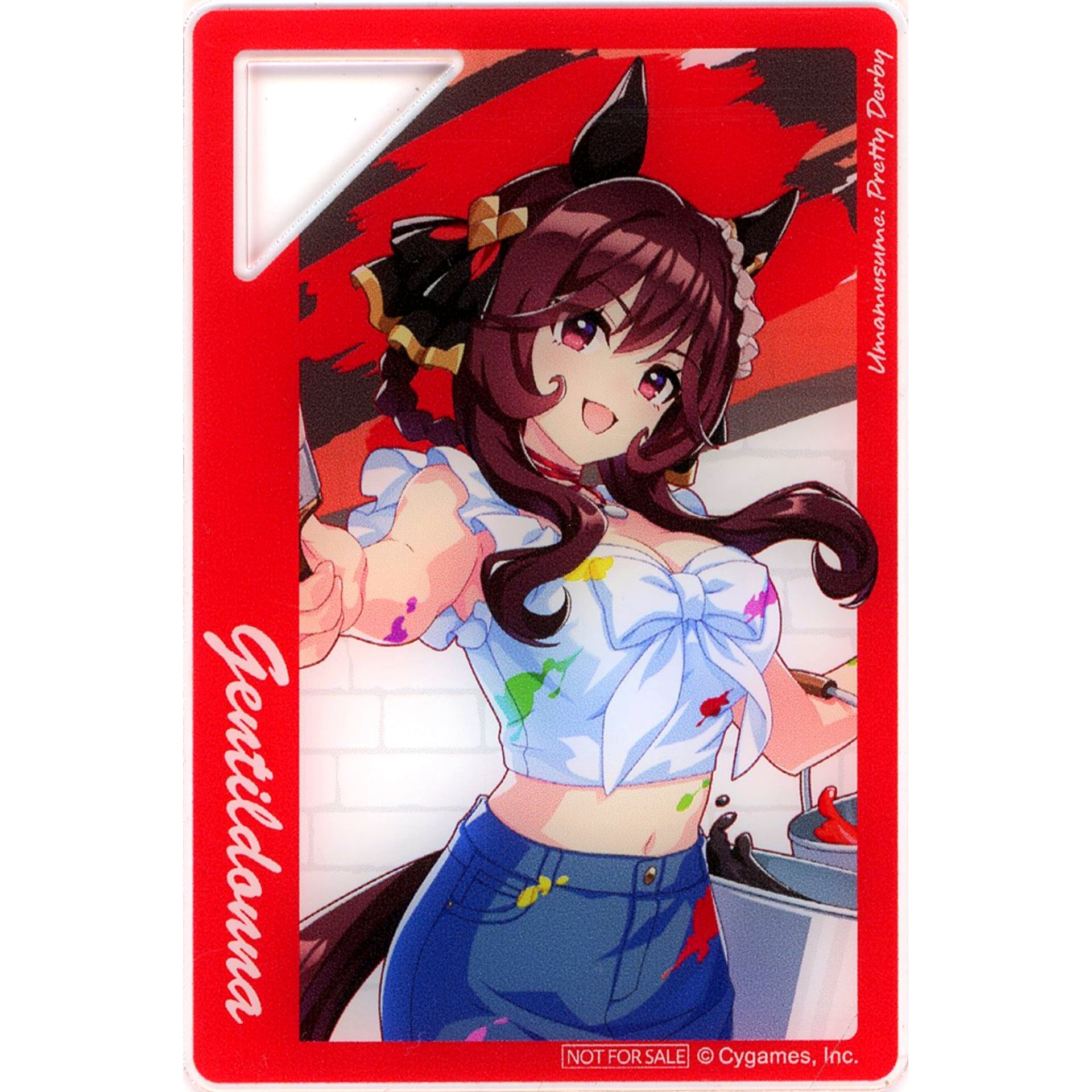 Gentildonna Mini Acrylic Plate Painter Style Umamusume: Pretty Derby NAMCO Promotion third Namco Limited Crane Game Play Bonus [USED]