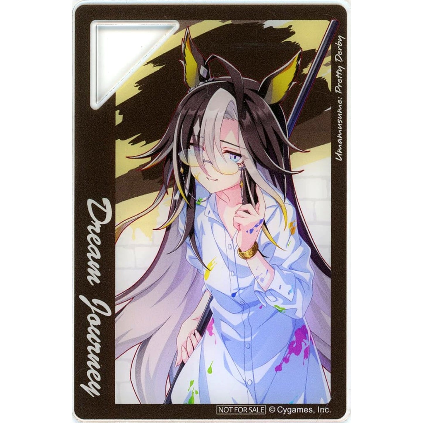 Dream Journey Umamusume: Pretty Derby NAMCO Promotion third Mini Acrylic Plate Painter Style NAMCO Limited Eligible Crane Game Play Bonus [USED]