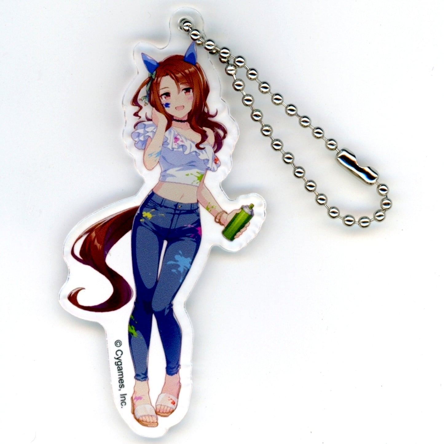 King Halo Acrylic Keychain Painter Style Umamusume Pretty Derby NAMCO Promotion third Charapop Store [USED]