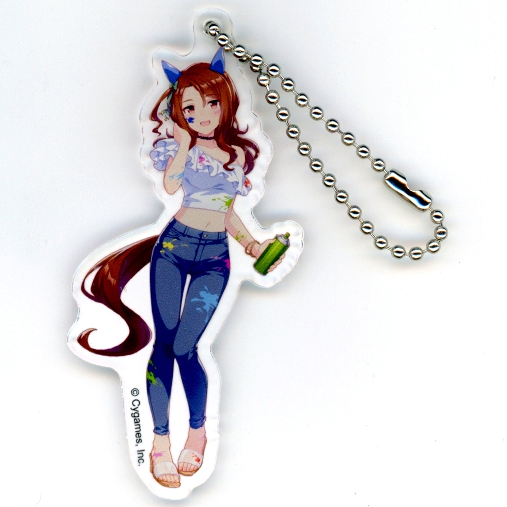 King Halo Acrylic Keychain Painter Style Umamusume Pretty Derby NAMCO Promotion third Charapop Store [USED]