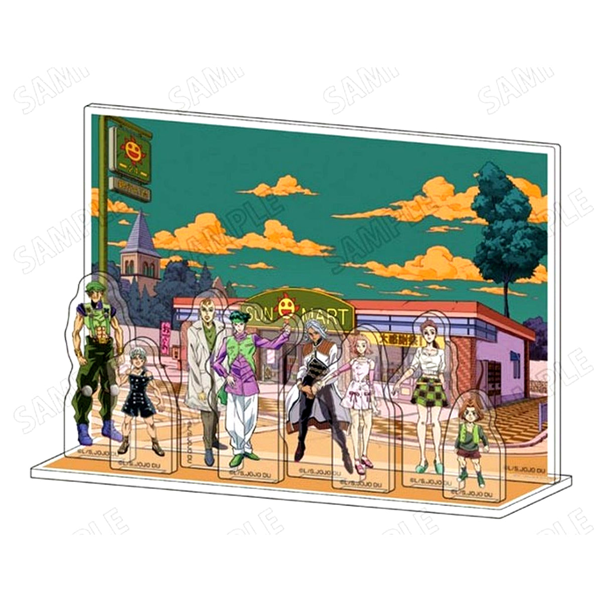 All Characters 3. JoJo's Bizarre Adventure Part 4 Diamond is Unbreakable RE Acrylic Diorama [USED]