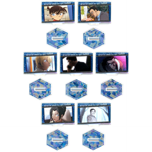 Set of 7 Detective Conan Remnant of One-Eyed Movie 28 Scene Shot Trading Mini Acrylic Stand [USED]