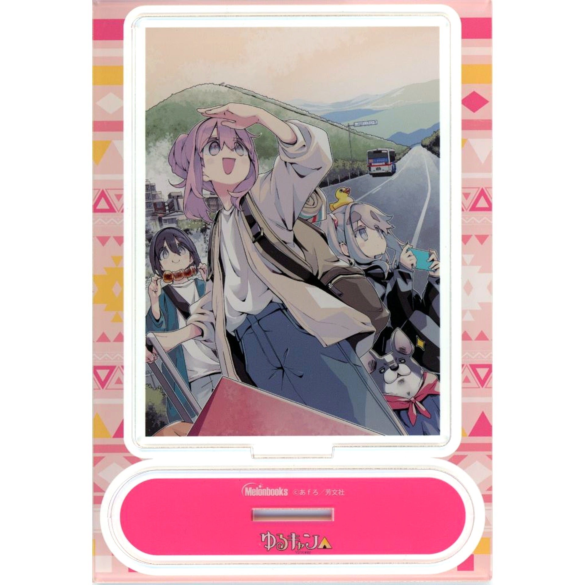 Nadeshiko Kagamihara & Ema Mizunami & Ena Saito Acrylic Stand Bundle Bonus for Yuru Camp Comic Vol. 17 Melonbooks Limited Edition [USED]