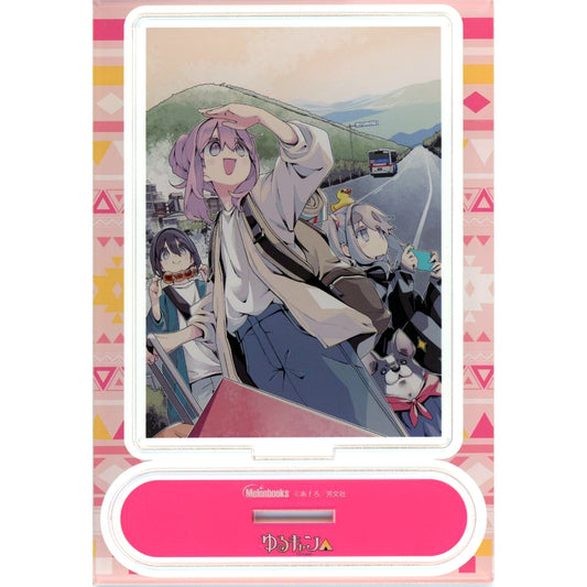 Nadeshiko Kagamihara & Ema Mizunami & Ena Saito Acrylic Stand Bundle Bonus for Yuru Camp Comic Vol. 17 Melonbooks Limited Edition [USED]
