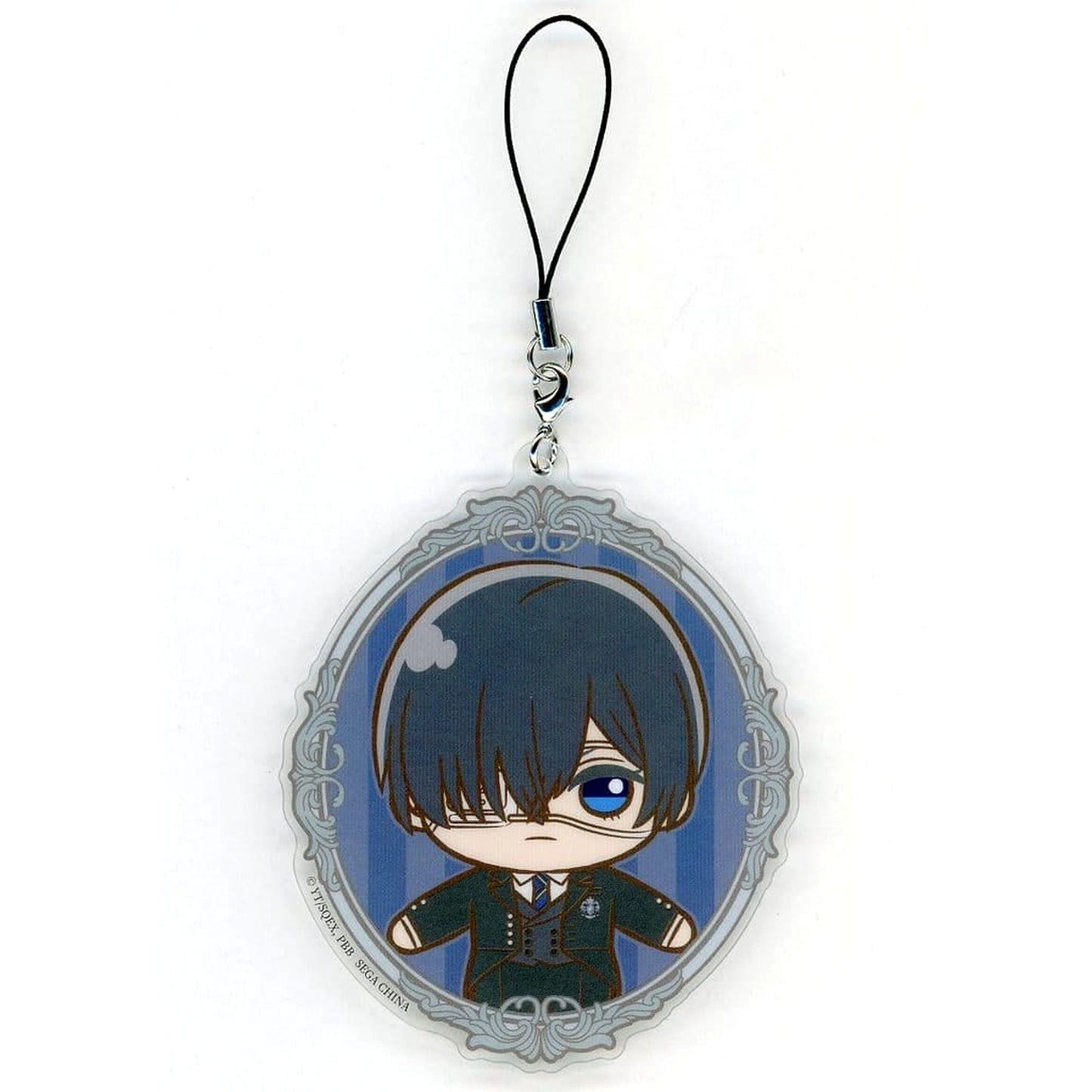 Black Butler: Public School Arc Ciel Phantomhive Sega Lucky Kuji Petit Art Collection Acrylic Strap Prize D [USED]