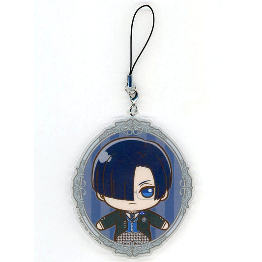Black Butler: Public School Arc Lawrence Bluewer Sega Lucky Kuji Petit Art Collection Acrylic Strap Prize D [USED]