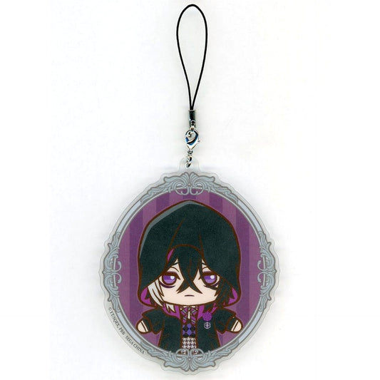 Black Butler: Public School Arc Gregory Violet Sega Lucky Kuji Petit Art Collection Acrylic Strap Prize D [USED]