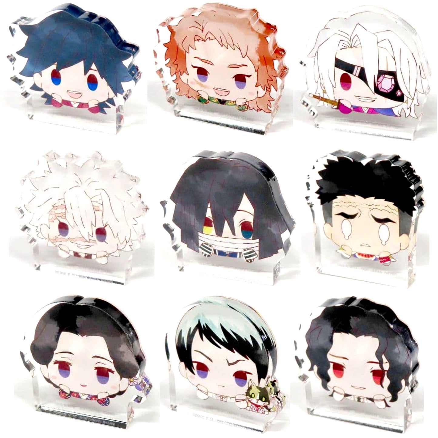 Giyu Tomiokau & Others Demon Slayer: Kimetsu no Yaiba All 9 Types Set Ichiban Kuji The Successor Mitetene Acritz Mascot Prize E [USED]