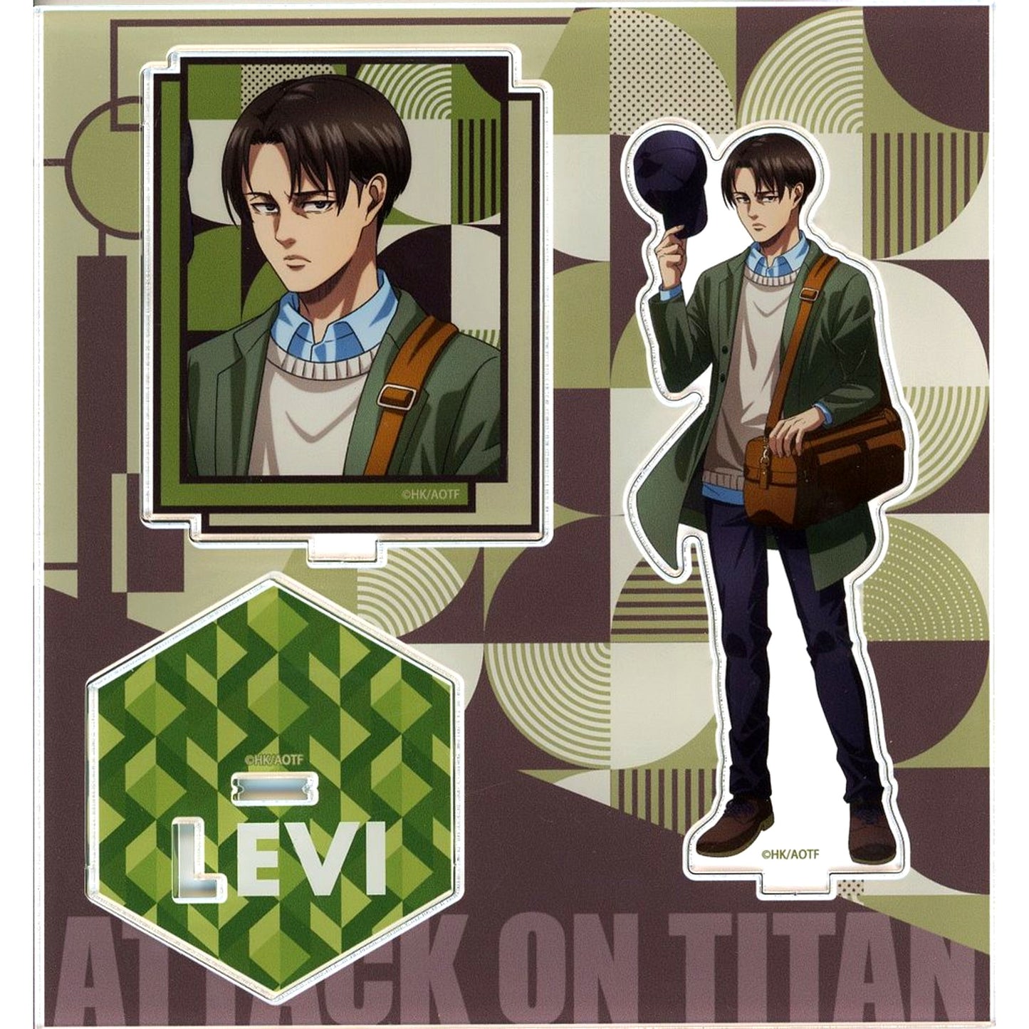 Levi Ackerman Attack on Titan Acrylic Stand JR Central Oshitabi x Attack on Titan High Speed Rail Survey Mission [USED]