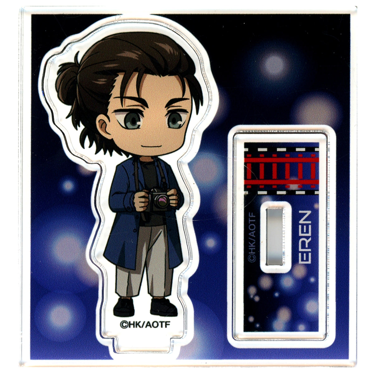 Eren Yeager JR Tokai Oshi Tabi x Attack on Titan High Speed Railway Survey Operation Deformed Trading Acrylic Stand [USED]