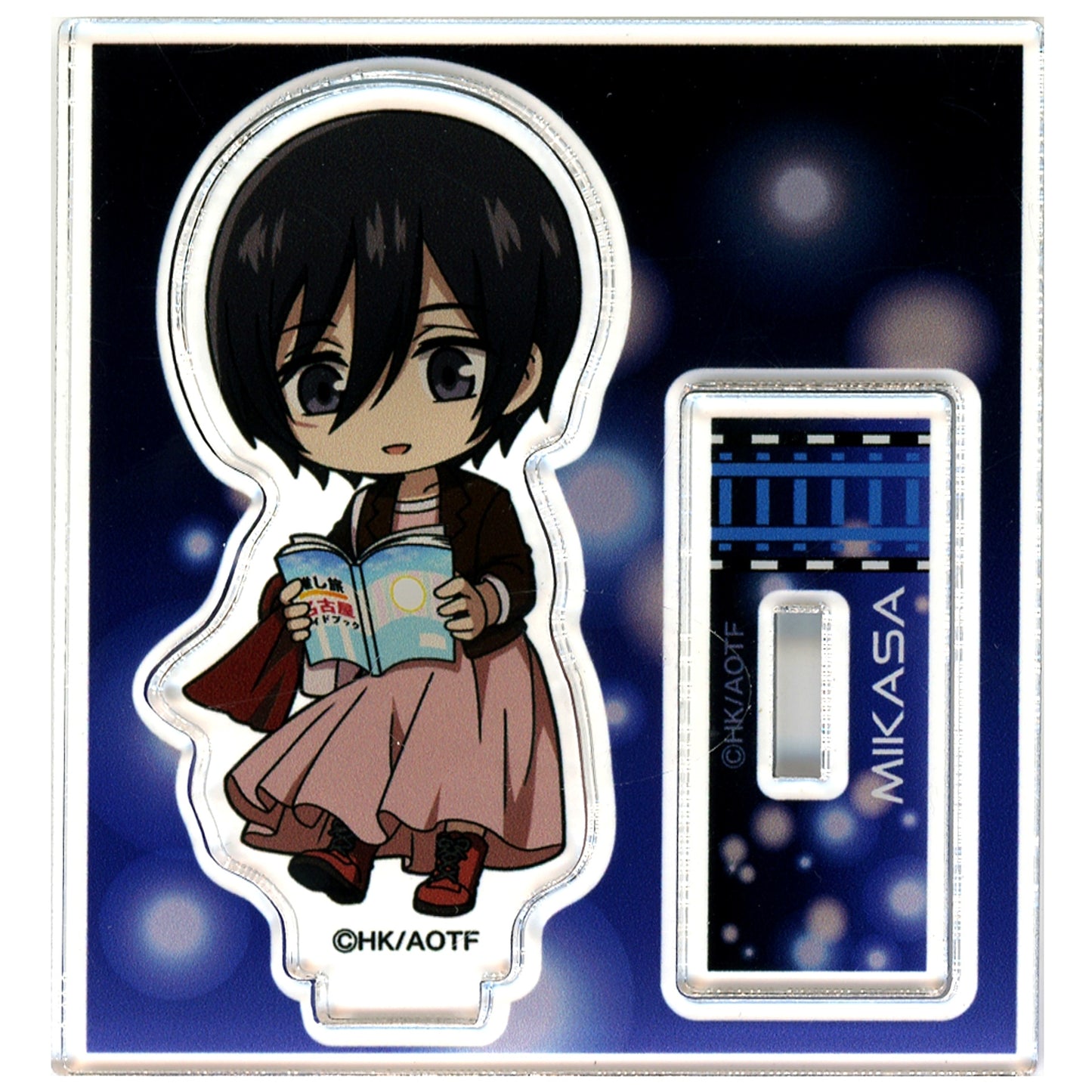 Mikasa Ackerman JR Tokai Oshitabi x Attack on Titan High-Speed Railway Investigation Operation Deformed Trading Acrylic Stand [USED]