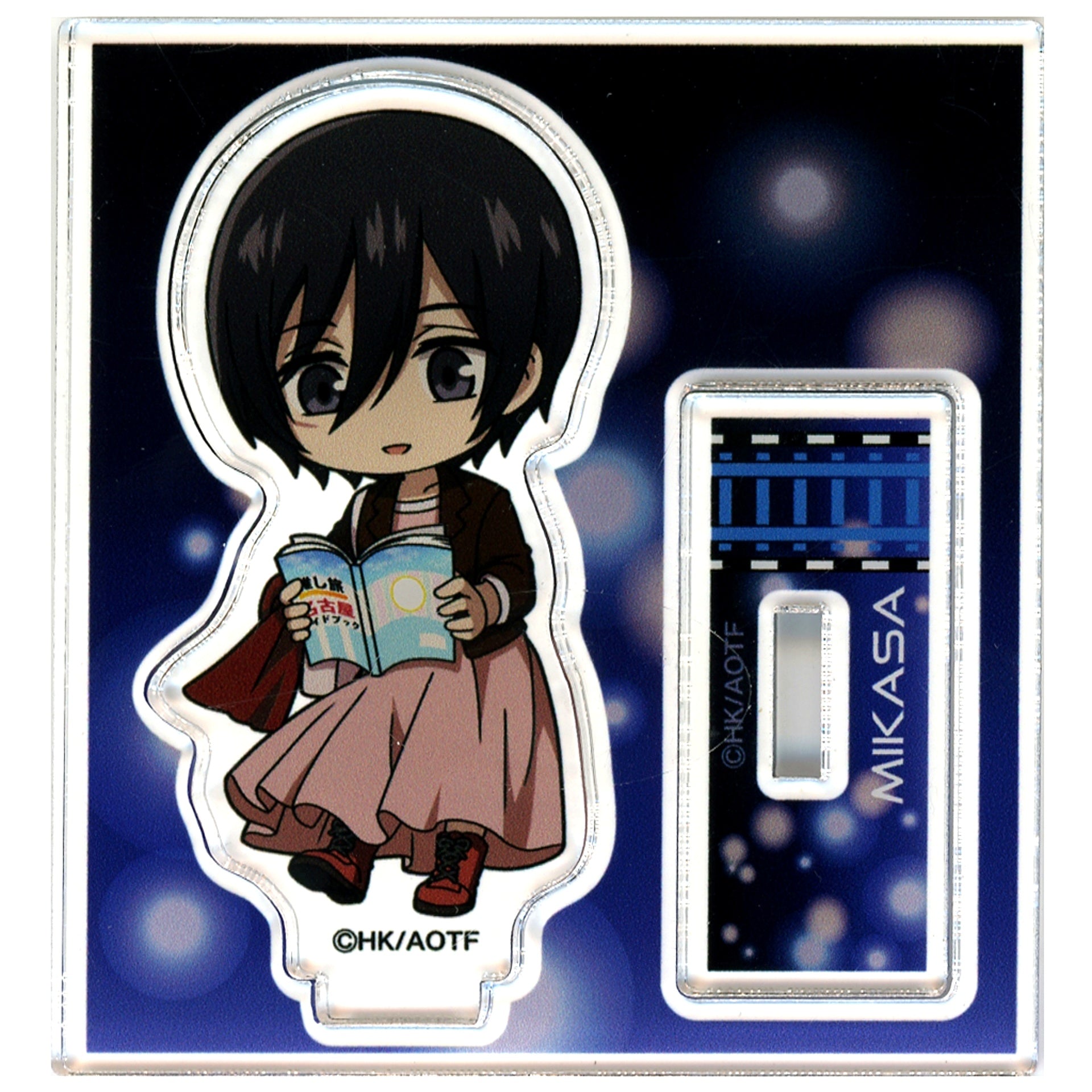 Mikasa Ackerman JR Tokai Oshitabi x Attack on Titan High-Speed Railway Investigation Operation Deformed Trading Acrylic Stand [USED]