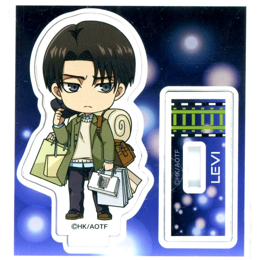 Levi Ackerman Attack on Titan x JR Tokai Oshitabi High Speed Rail Investigation Operation Deformed Trading Acrylic Stand [USED]