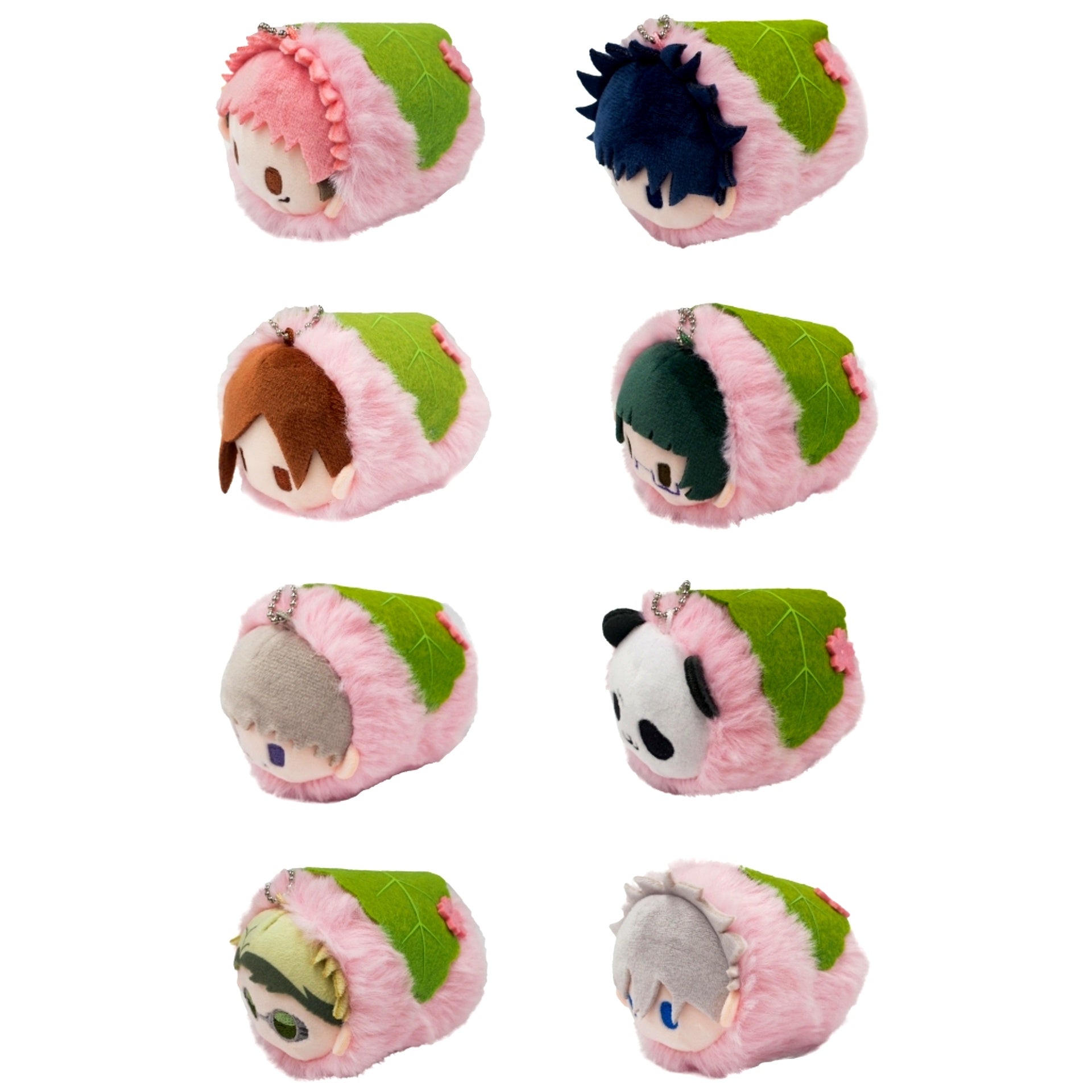 Set of 8 Jujutsu Kaisen Sakuramochi Mascot [USED]
