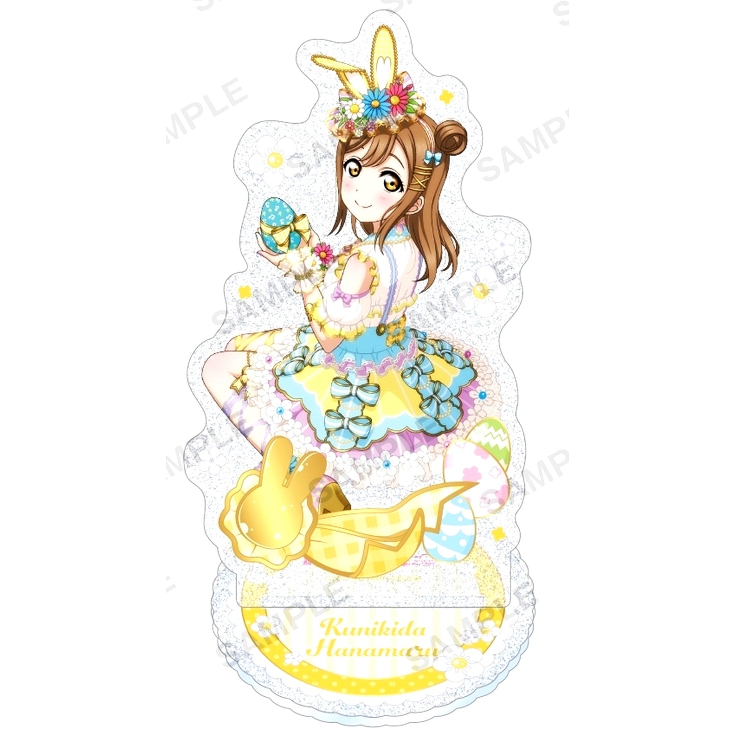 Hanamaru Kunikida Aqours Theme Park Ver. Kirarin Acrylic Stand Love Live! School Idol Festival [USED]