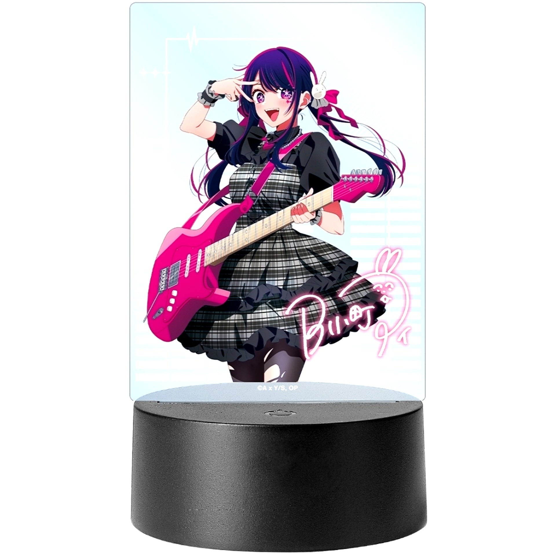 Ai Hoshino Illustration Rock Band Ver. Light Up Acrylic Stand Oshi no Ko [USED]