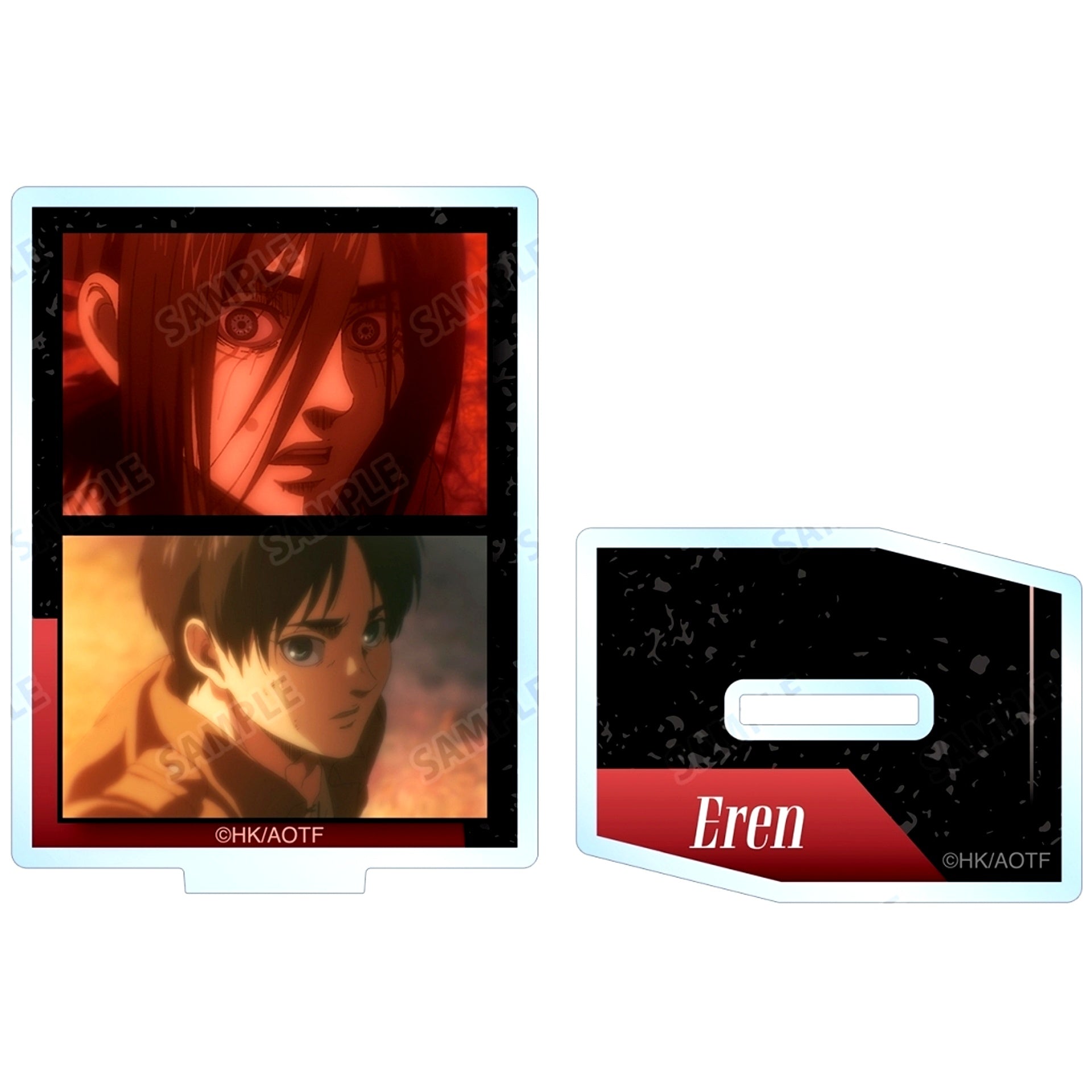 Eren Yeager Attack on Titan Trading Scene Acrylic Stand [USED]