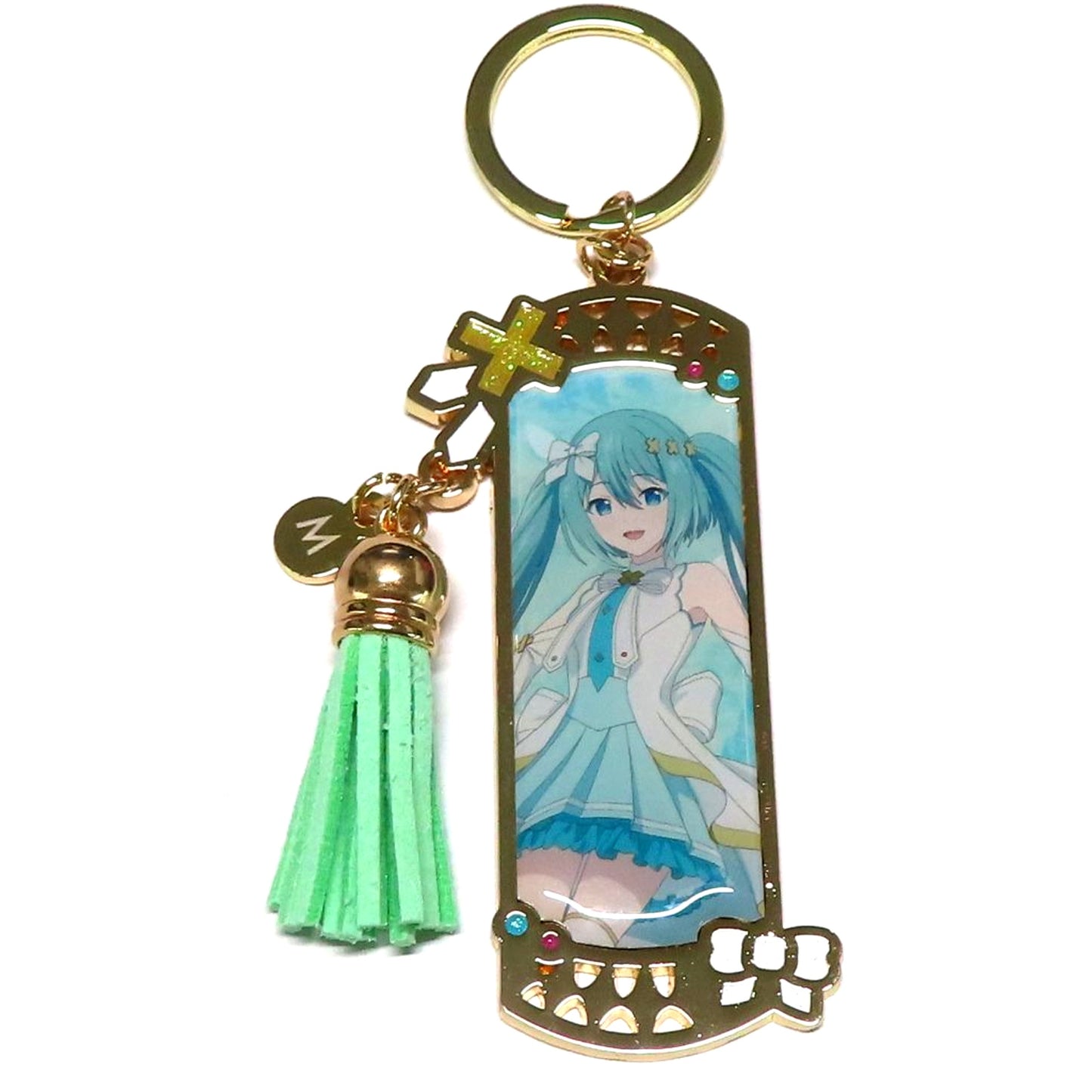 Hatsune Miku Opened Window Sekai The Movie Project SEKAI Broken World and Miku Who Cannot Sing Metal Keychain Release Commemoration POP UP SHOP [USED]