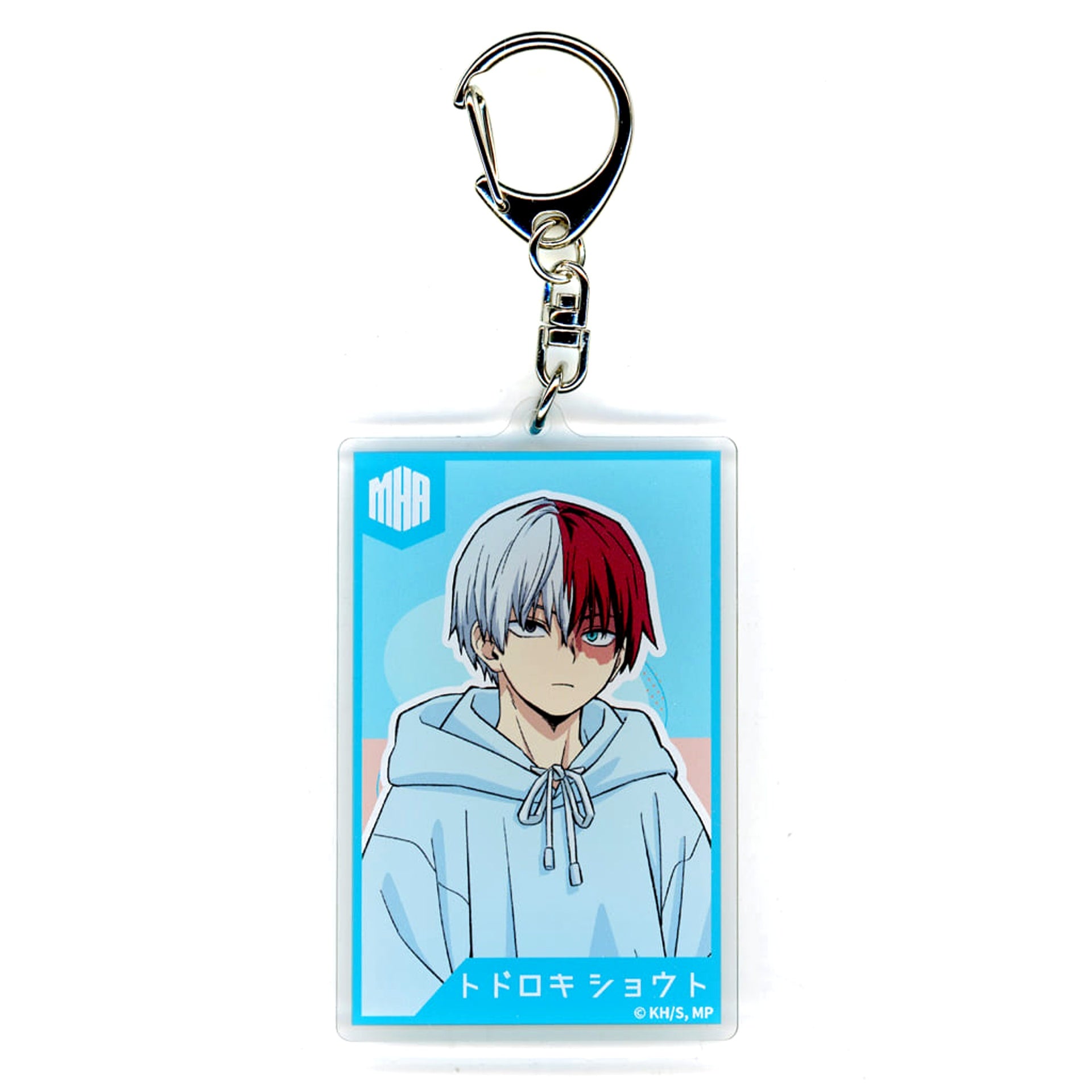 My Hero Academia Shoto Todoroki Trading Card Keychain Light Color Style Keychains [USED]