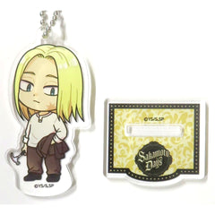 Shishiba Sakamoto Days x AMO CAFE classical style cafe Trading Mini Acrylic Stand Keychain [USED]